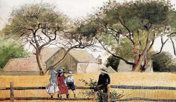 溫斯洛 荷默 Children on a Fence 溫斯洛 荷默 Children on a Fence